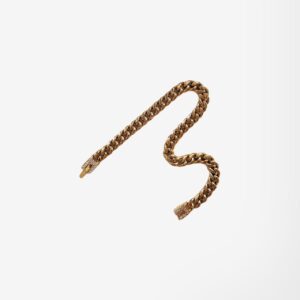 Pulsera Cubana 6mm | zircón - Bañado 18k